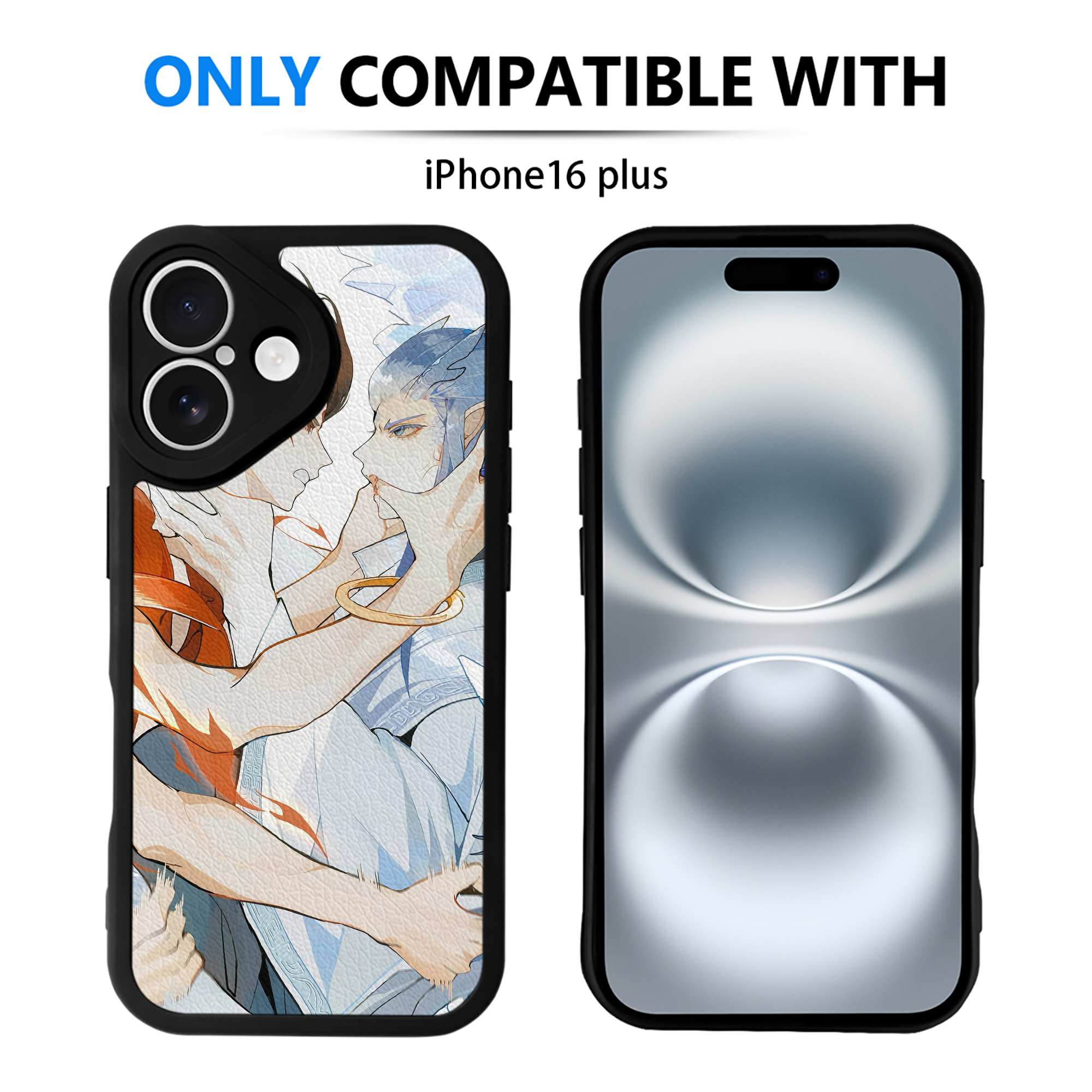（画像用） Ne Zha 2 ナタ 魔童の大暴れ 【iPhone 16シリーズ対応】シリコンスマホケース（レザー調） 材質：シリコン